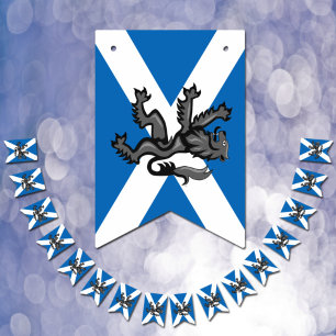 Schottisches Party, schottische Banner, Rampant Wimpelkette