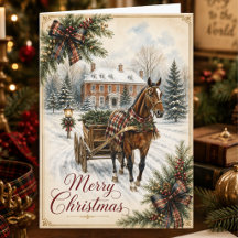 Schottisches Pferd-Land-Weihnachten