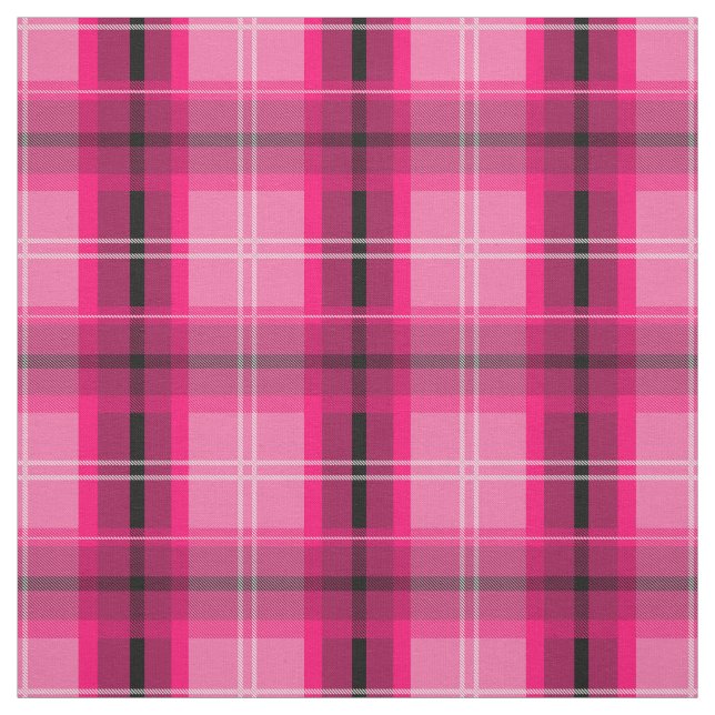 Schottisches Rosa kariert, Stoff (Muster)