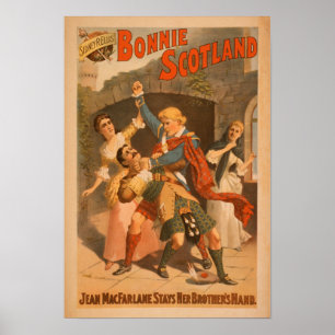 Schottisches Spiel 3 Bonnies Schottland Sidney-R. Poster