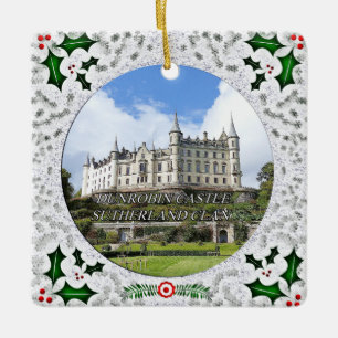 Schottisches Sutherland Clan Dunrobin Castle Weihn Keramikornament
