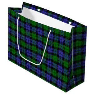 Schottisches Tartan Große Geschenktüte