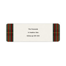 Schottisches-Tartan-Hirsch-Wappen