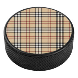 Schottisches Tartan-Muster Eishockey Puck