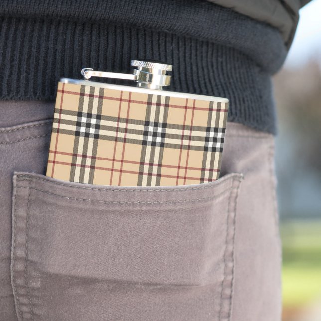 Schottisches Tartan-Muster     Flachmann (Beispiel)