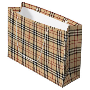 Schottisches Tartan-Muster     Große Geschenktüte