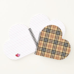 Schottisches Tartan-Muster Notizbuch