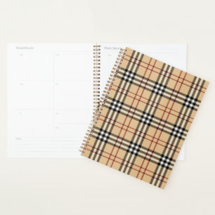 Schottisches Tartan-Muster Planer