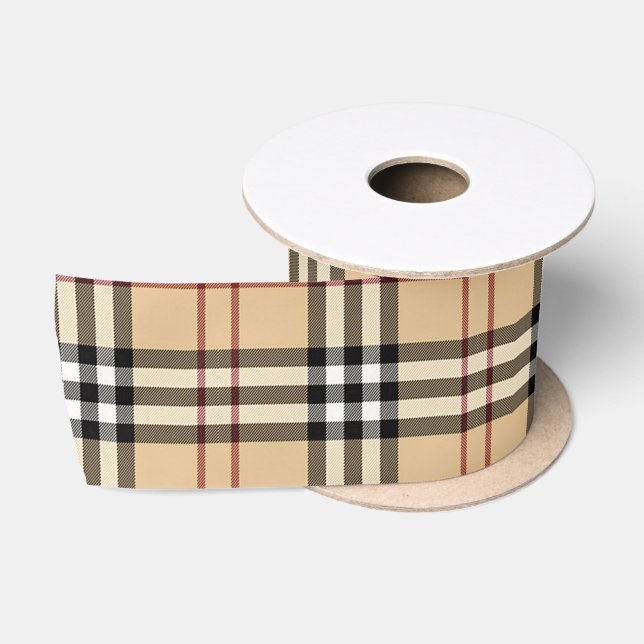 Schottisches Tartan-Muster     Satinband (Spule)