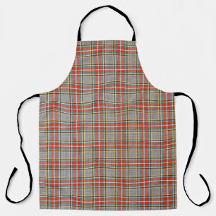 Schottisches Tartan: rot-grün-gelbes Muster. Schürze