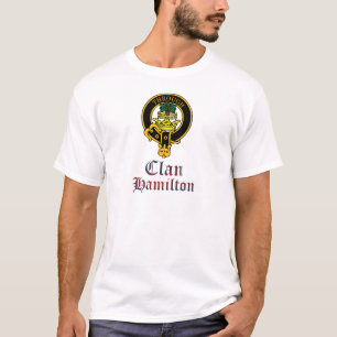 Schottisches Wappen Hamiltons und Tartanclanname T-Shirt