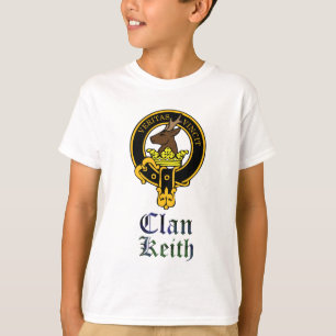 Schottisches Wappen Keith und Tartanclanname T-Shirt