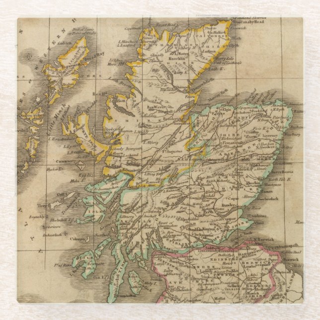 Schottland 4 glasuntersetzer (Vorderseite)