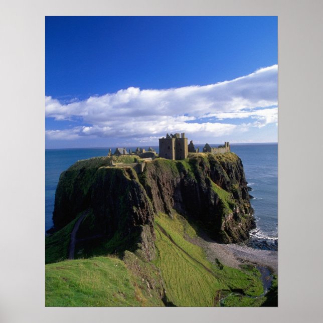 Schottland, Aberdeen. Dunnotar Castle. Poster (Vorne)