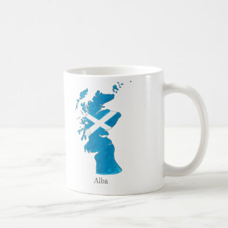 Schottland / Alba bemalt Karte Schottisch-Gälische Kaffeetasse