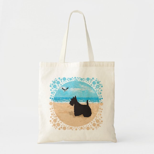 Schottland am Strand mit Seagull Tragetasche (Vorne)