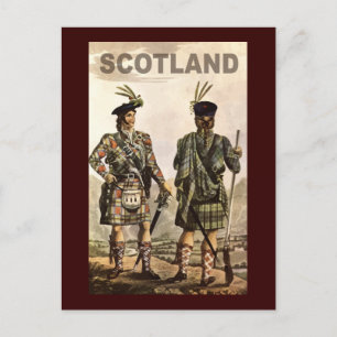 Schottland Art Postkarte