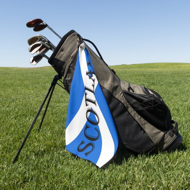 Schottland auf der Schottischen Flagge Golfhandtuch (Gras)