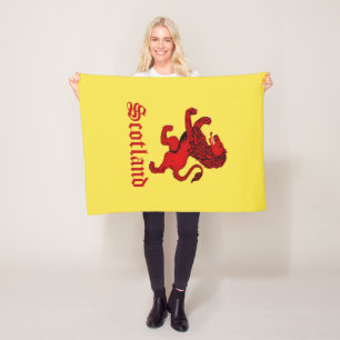 Schottland aufbäumender Löwe/Schottland alter aufb Fleecedecke