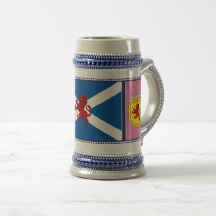 Schottland, aufsteigender Löwe, Flagge, St. Andrew Bierglas