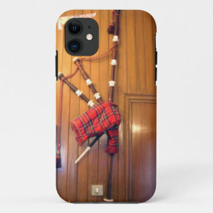 Schottland Bagpipe Tartan Kariertes Musikinstrumen iPhone 11 Hülle