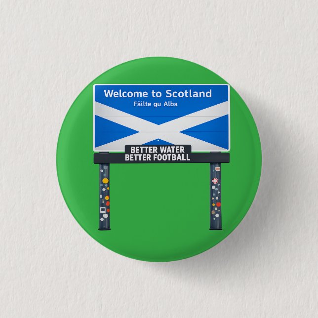 Schottland Besuch Reise schottisches Geschenk Button (Vorderseite)