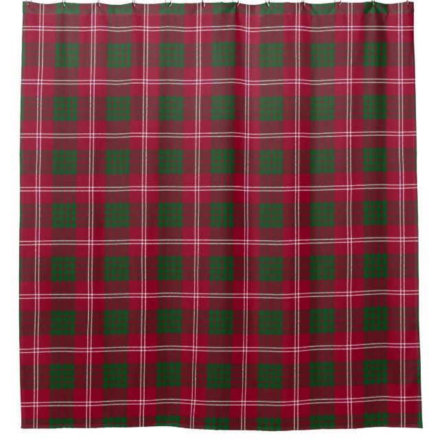 Schottland Crawford karierter Tartan Duschvorhang (Vorderseite)