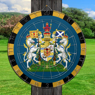 Schottland Dartboard & Flag Darts / Spielbrett Dartscheibe