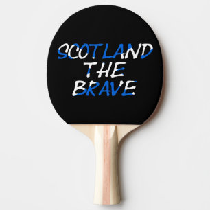Schottland Die Brave auf der Flagge Schottlands Tischtennis Schläger