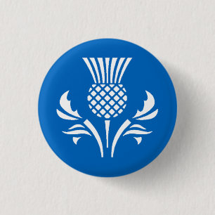 Schottland-Distel-Abzeichen Button