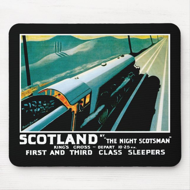 Schottland durch den Nachtschotten Mousepad (Vorne)