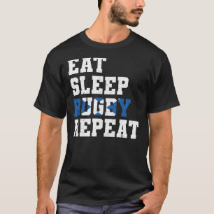 Schottland Eat Sleep Rugby Repeat Scottish Sport T-Shirt