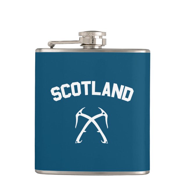 Schottland Eisklettern Flachmann (Vorderseite)