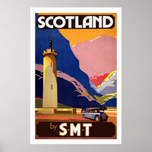 Schottland England UK Vintage Travel Posters Poster