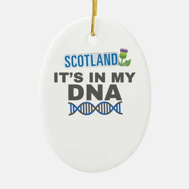 Schottland Es ist in meiner DNA Schottisches Kultu Keramik Ornament (Vorne)