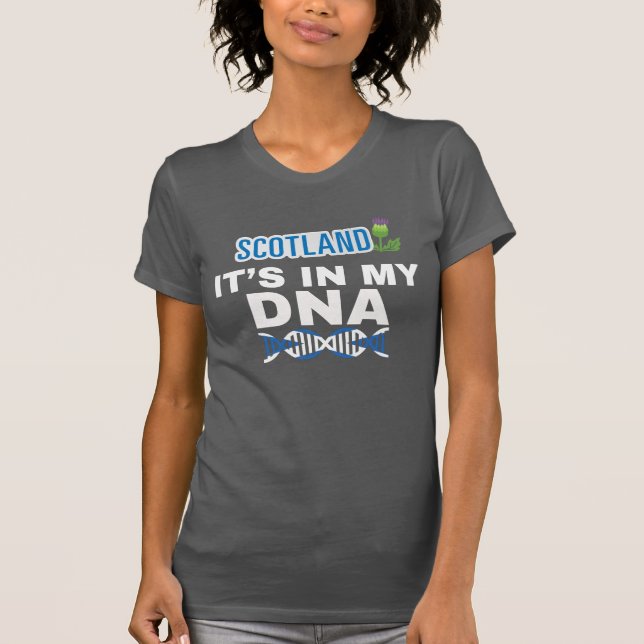 Schottland Es ist in meiner DNA schottisches Kultu T-Shirt (Vorderseite)