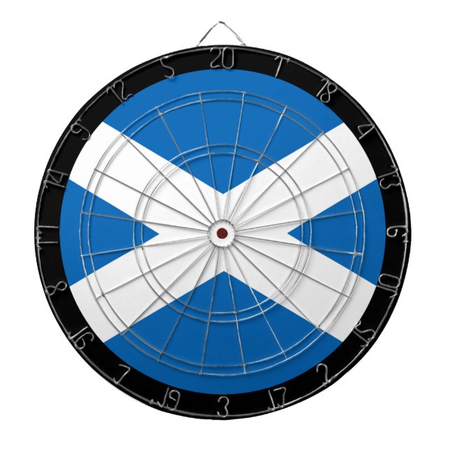 Schottland Flag Dartboard & Dartboard / Spielbrett Dartscheibe (vorne)
