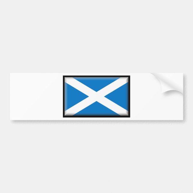 Schottland-Flagge Autoaufkleber (Vorne)