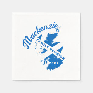 Schottland-Flagge Familientreffen  Serviette