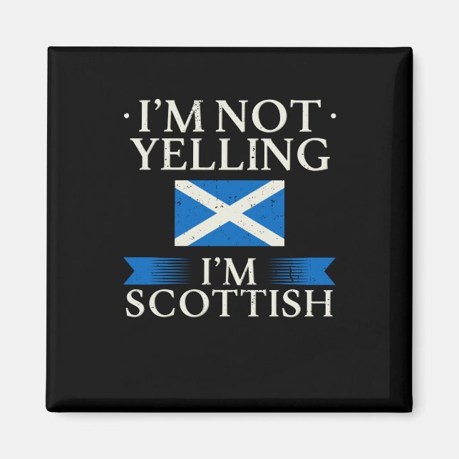 Schottland-Flagge Magnet (Vorne)