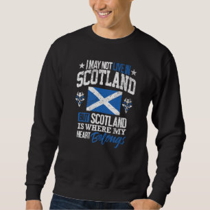 Schottland-Flagge Mein Herz gehört schottisch vint Sweatshirt