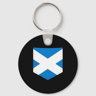 Schottland-Flagge mit gedruckter Scot-Flagge Poc Schlüsselanhänger