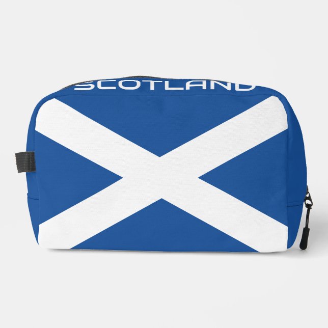 Schottland-Flagge personalisierter Toilettenbeutel Waschbeutel (Vorderseite)