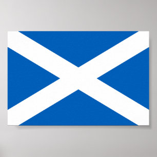 Schottland-Flagge Poster