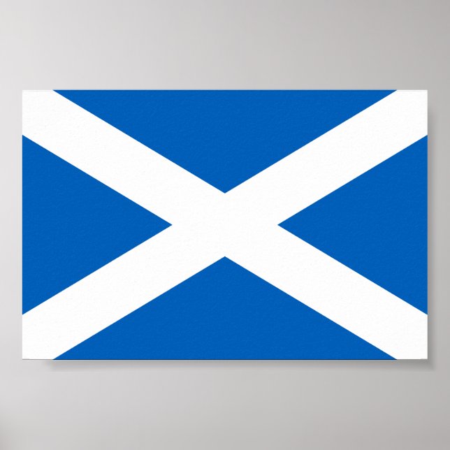 Schottland-Flagge Poster (Vorne)