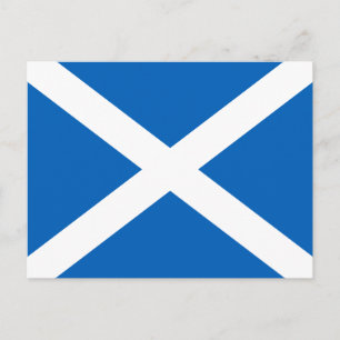 Schottland-Flagge Postkarte