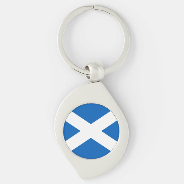 Schottland-Flagge Schlüsselanhänger (Vorderseite)