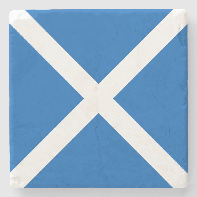 Schottland-Flagge Steinuntersetzer (Vorderseite)