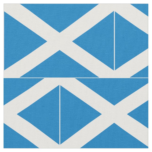 Schottland-Flagge Stoff (Nahaufnahme)