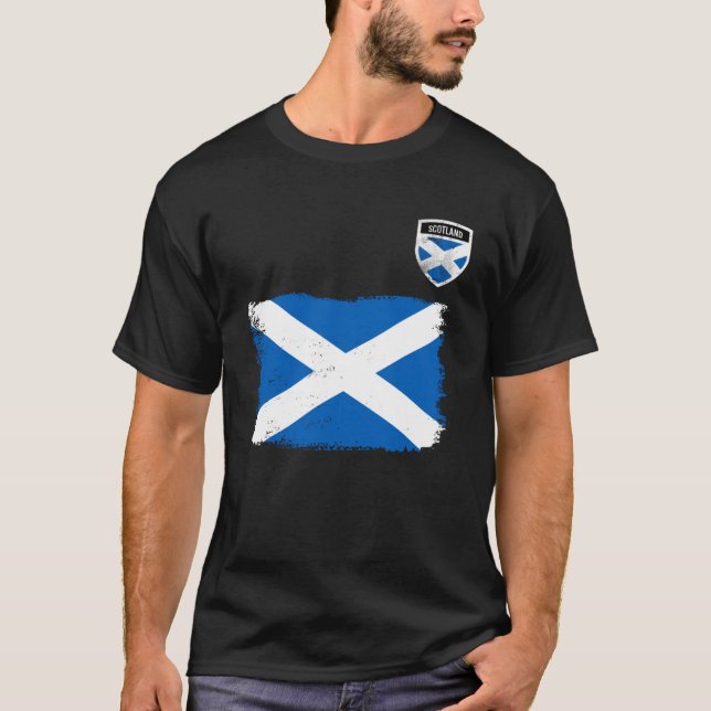 Schottland-Flagge T-Shirt (Vorderseite)